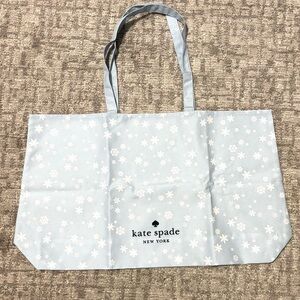 Kate Spade Snowflake Large Reusable Shopping Tote - Like New Condition